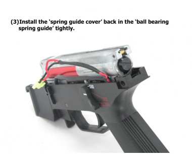Bearing Spring Guide, open-butt gear box (e.g. Umarex, Magpul, etc.)