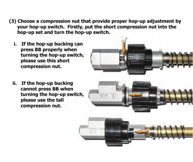 G36 series AEG Hop-up chamber, o-ring, compressor, hop up bucking and rivet