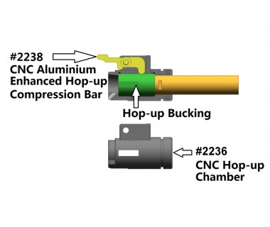 M4 (T.Marui) CNC Aluminium Enhanced Hop-up Compression Bar