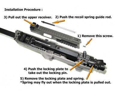 MP9 (KSC-System 7) CNC 6063 Aluminum Outer Barrel