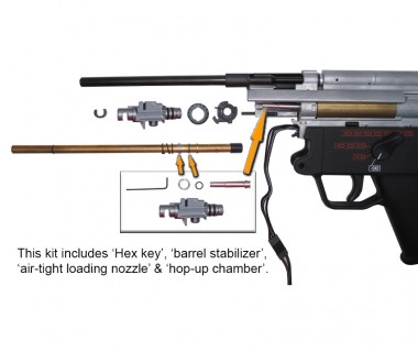 MP5 (Marui Next Gen) CNC Aluminium Hop-up Chamber & Steel Air-tight Nozzle
