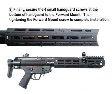 MP5 (Marui Next Gen) CNC Aluminium M-LOK S-Handguard (2025)