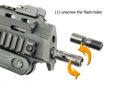 MP7 (KSC, Umarex 'KWA', Umarex 'VFC 2014') Barrel Adapter, + M14