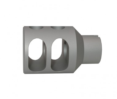 AKM (T.Marui GBB) CNC 6063 Aluminium DTK-2L silver Muzzle Blast