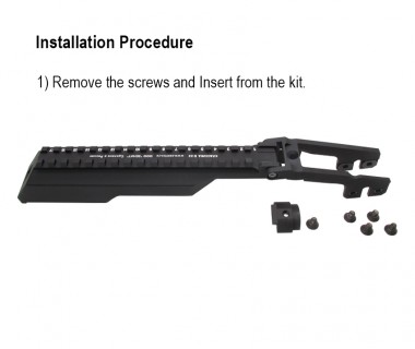 AKM (T.Marui GBB) CNC 6061 Aluminium B-33 (2022) Rail Cover
