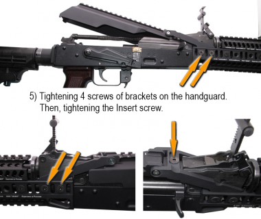AKM (T.Marui GBB) CNC 6061 Aluminium B-33 (2022) Rail Cover