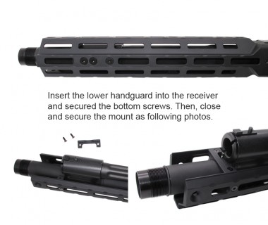 Saiga-12K (T.Marui) CNC 6061 Aluminium A style M-LOK Handguard
