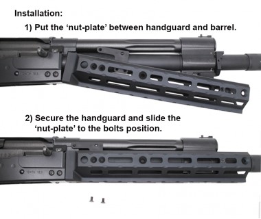 Saiga-12K (T.Marui) CNC 6061 Aluminium A style Optic Mount