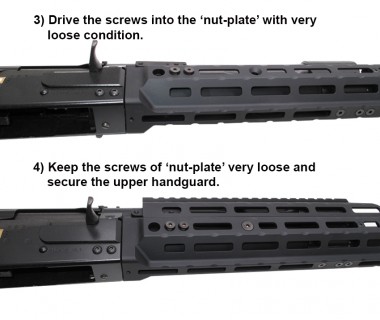 Saiga-12K (T.Marui) CNC 6061 Aluminium A style Optic Mount