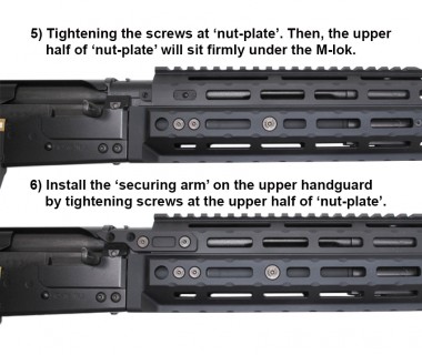 Saiga-12K (T.Marui) CNC 6061 Aluminium A style Optic Mount