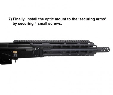 Saiga-12K (T.Marui) CNC 6061 Aluminium A style Optic Mount