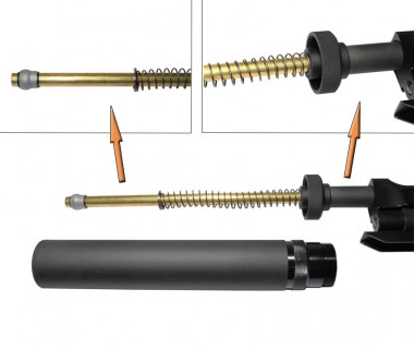 93R-II (KSC-System 7) Silencer & Barrel set (6.03 inner barrel x 327mm)