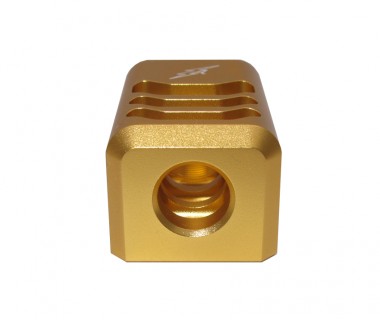 Glock (T.Marui) CNC Aluminium 3-Cut A-style Comp Gold