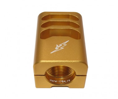 Glock (T.Marui) CNC Aluminium 3-Cut A-style Comp Gold