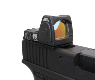 Glock series (T.Marui, WE) CNC Aluminium RMR Fiber Optic High Rear Sight