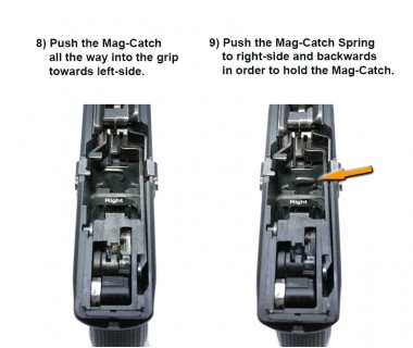 Glock 17&19 Gen 4&5 (T.Marui) CNC Aluminium A-style Right-hand Mag-Catch