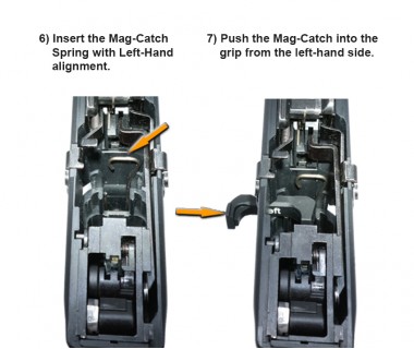 Glock 17&19 Gen 4&5 (T.Marui) CNC Aluminium A-style Left-hand Mag-Catch