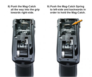 Glock 17&19 Gen 4&5  (T.Marui) CNC Aluminium A-style Left-hand Extended Mag-Catch