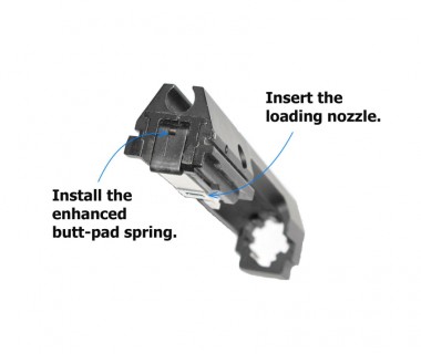 MP9 (KSC-System 7) CNC 6063 Aluminium Top Gas Loading Nozzle