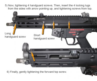 MP5 (WE) CNC 6061 Aluminium Monolithic Handguard