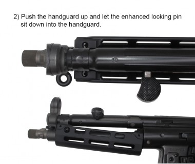 MP5 (WE) CNC 6061 Aluminium Monolithic Handguard