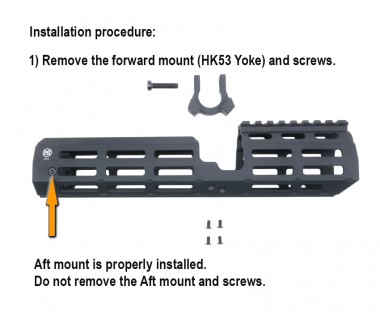 HK53 (VFC) CNC Aluminium M-LOK S-Handguard