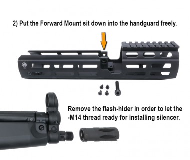 HK53 (VFC) CNC Aluminium M-LOK S-Handguard