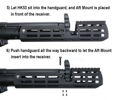 HK53 (VFC) CNC Aluminium M-LOK S-Handguard