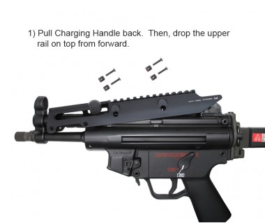 MP5K (VFC) CNC 6061 Aluminium Monolithic Handguard