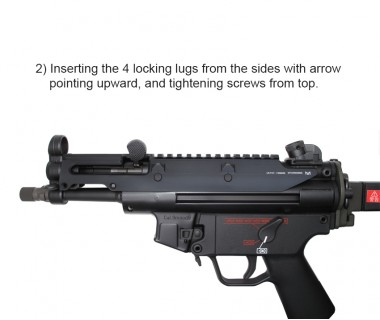 MP5K (VFC) CNC 6061 Aluminium Monolithic Handguard