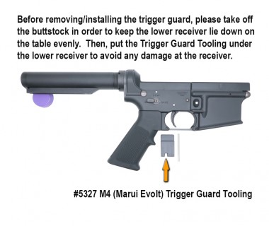 M4 (Marui Evolt) CNC Aluminium KAC20491-1 Trigger Guard